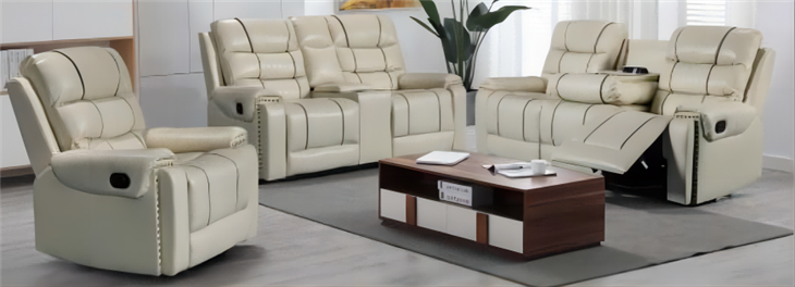 Classic Leather Intelligent Recliner Sofa
